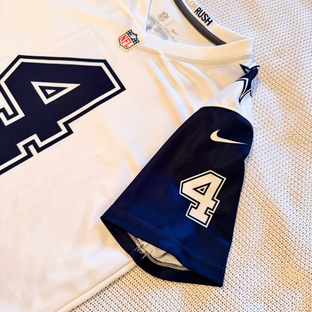 NFL NIKE Dallas Cowboys #4 Dak Prescott Women's Game Football Jersey Shirt - Picture 8 of 16